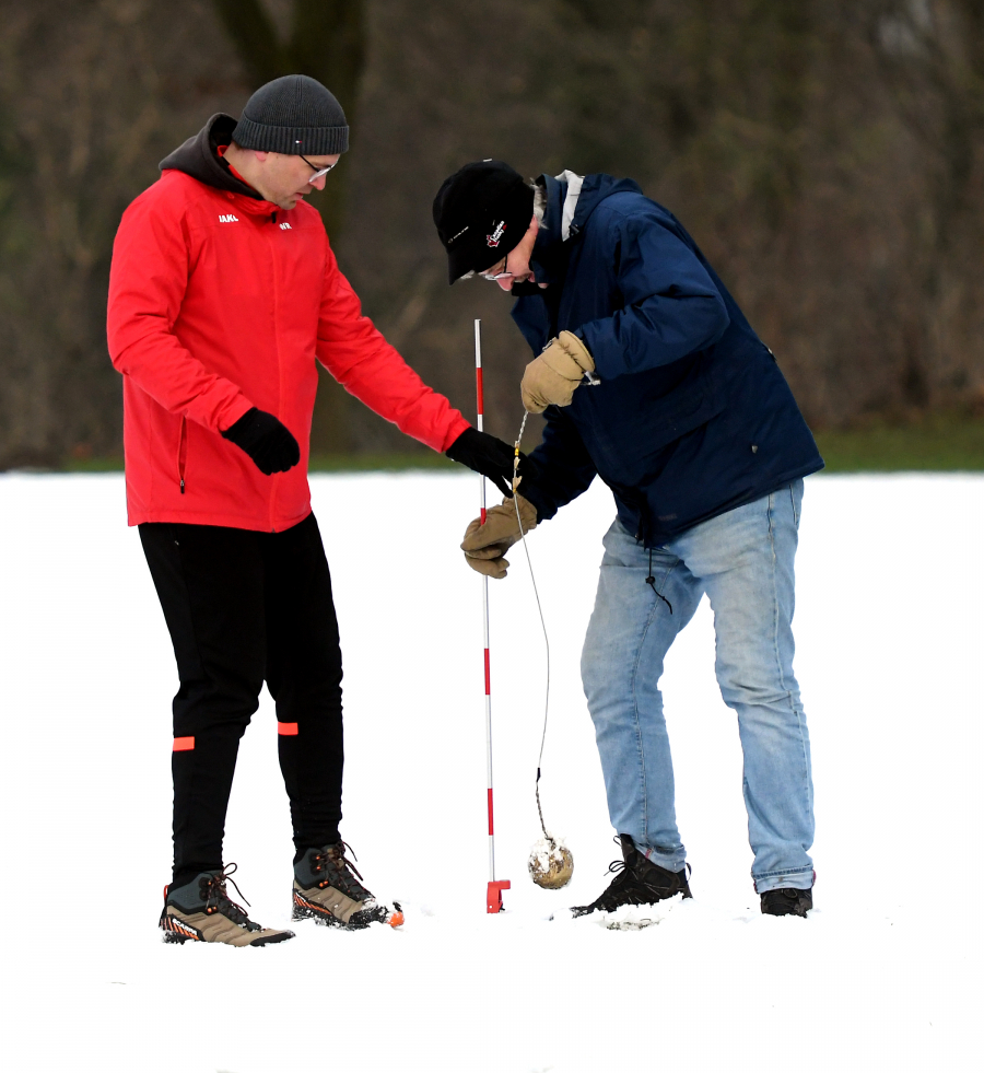 Wieland Rikus (links) und Rainer Vo&szlig;. Foto: Bottin