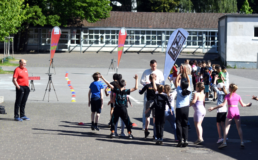 Impressionen von der Sprintcup-Vorrunde an der Astrid-Lindgren-Grundschule im Soester S&uuml;den. Foto: Bottin