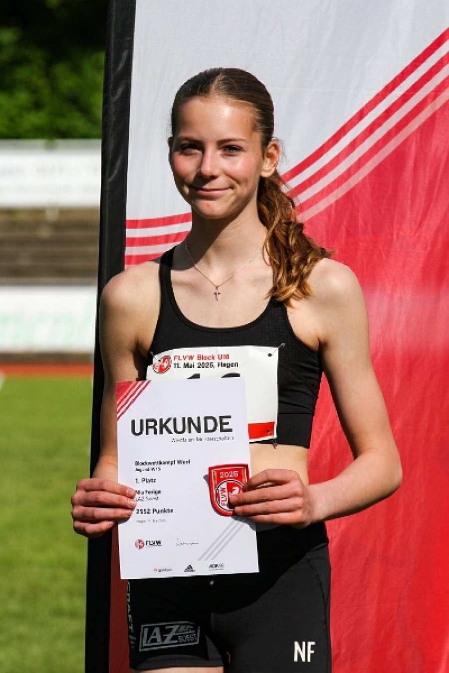 Strahlende Westfalenmeisterin: Nia Ferige. Foto: Reinhard