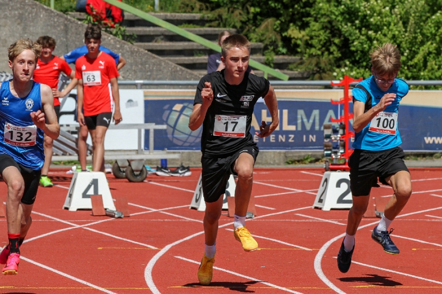 Rafael Hesse beim Sprint. Foto: Reinhard