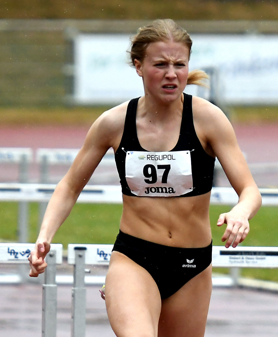 Maja Bolinger vom LAZ Soest &uuml;berzeugte bei der EYOF-U18-Gala in Wetzlar mit einer starken 200-Meter-Bestzeit. Foto: Bottin