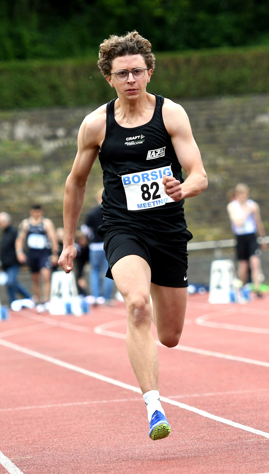 Pers&ouml;nliche Bestzeit: Levi Klute (m. J. U20) vom LAZ Soest legte die 100 Meter in 11,62 Sekunden zur&uuml;ck. Foto: Bottin