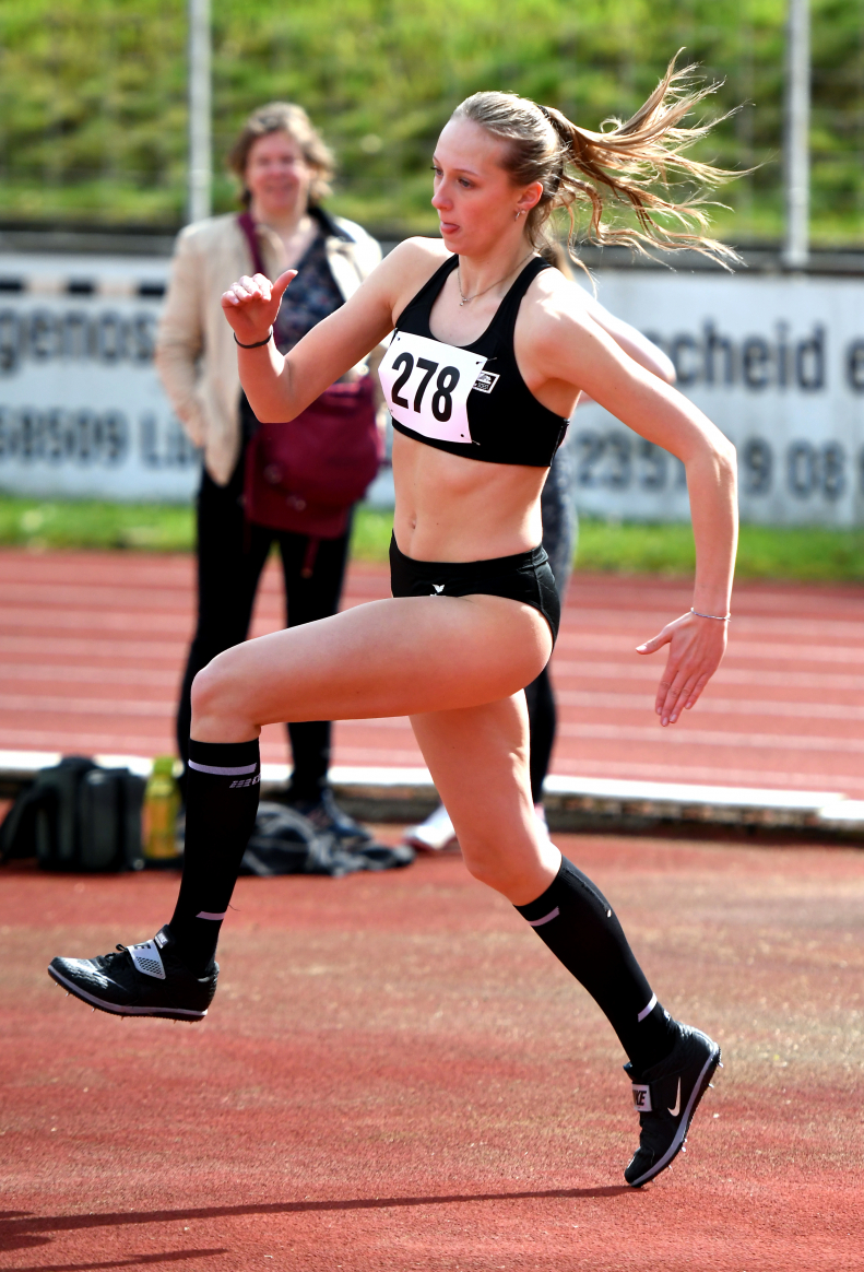 Sophie Martin fehlt dem LAZ- Siebenkampfteam krankheitsbedingt bei den Westfalenmeisterschaften in Ahlen. Foto: Harald Bottin|||