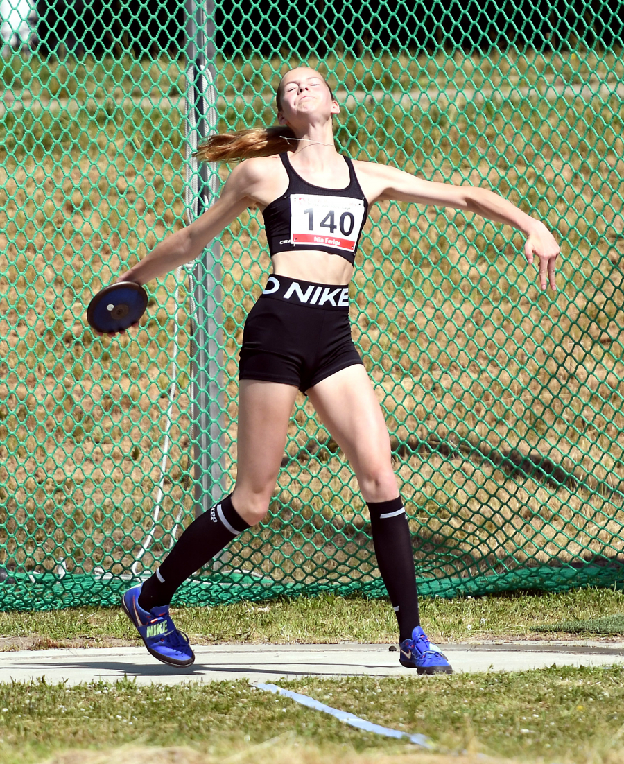 Neben dem Hammerwurf startet Nia Ferige vom LAZ Soest bei den Deutschen Meisterschaften in Ulm auch im Diskuswurf. Foto: Bottin