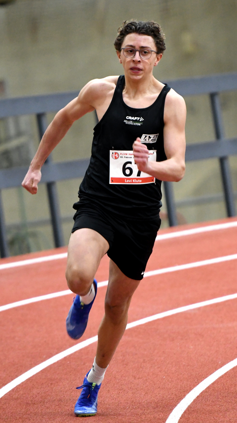 U20-Sprinter Levi Klute vom LAZ Soest erzielte mit 23,66 Sekunden eine neue pers&ouml;nliche 200-Meter-Bestzeit. Foto: Bottin