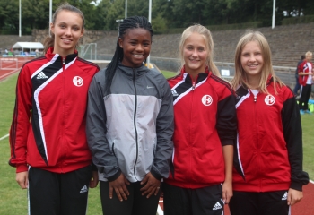 Quiring, Fung-Loy(Niederlande), Franke, Braun (Bielefeld) beim L&auml;nderkampf